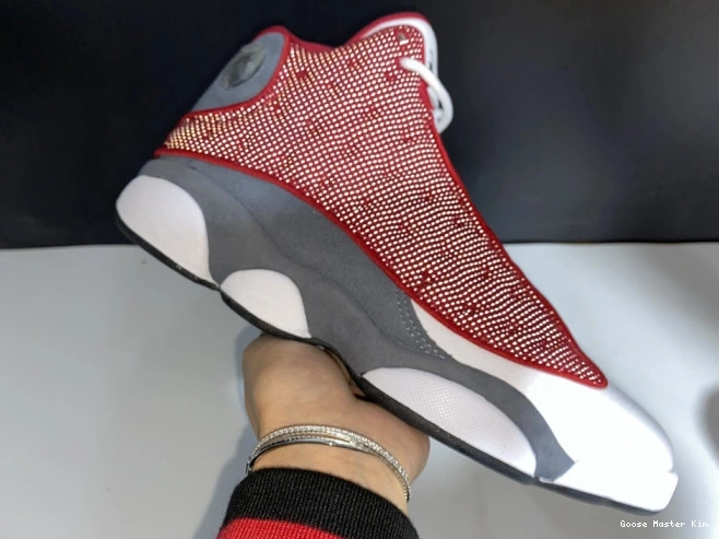 Air Jordan Red Grey Retro 13 414571-600 Gym Flint 0806